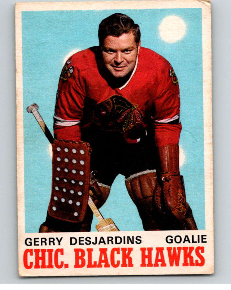 1970-71 O-Pee-Chee #152 Gerry Desjardins Chicago Blackhawks V68916 Image 1