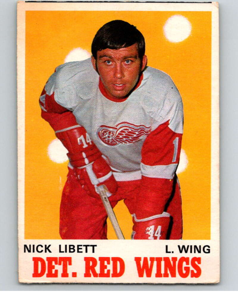 1970-71 O-Pee-Chee #158 Nick Libett Detroit Red Wings V68920 Image 1