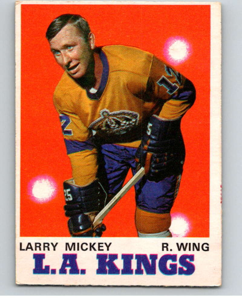 1970-71 O-Pee-Chee #162 Larry Mickey Los Angeles Kings V68924 Image 1