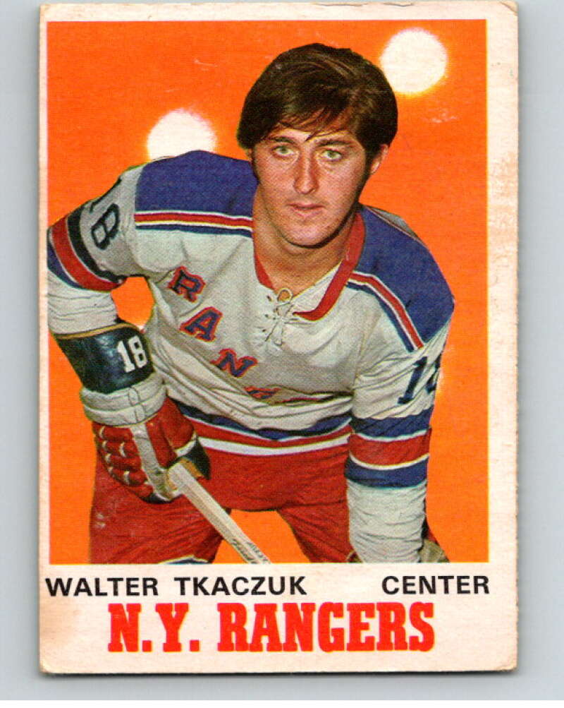 1970-71 O-Pee-Chee #180 Walt Tkaczuk New York Rangers V68934 Image 1