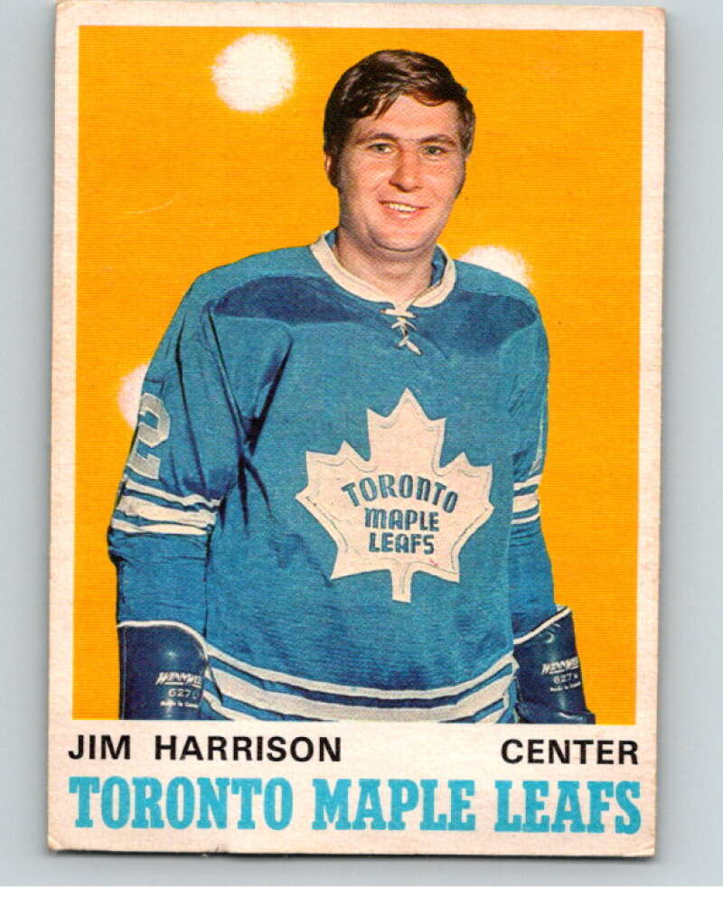 1970-71 O-Pee-Chee #220 Jim Harrison RC Rookie Toronto Maple Leafs V68948 Image 1