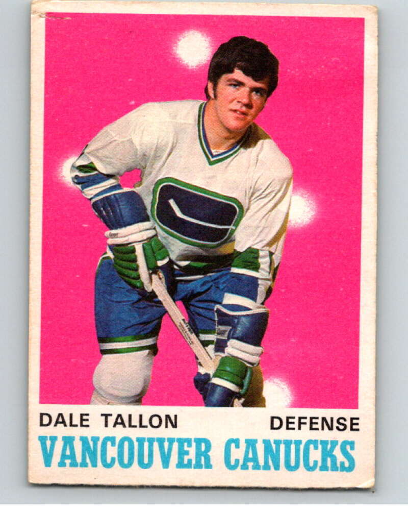 1970-71 O-Pee-Chee #225 Dale Tallon RC Rookie Vancouver Canucks V68953 Image 1