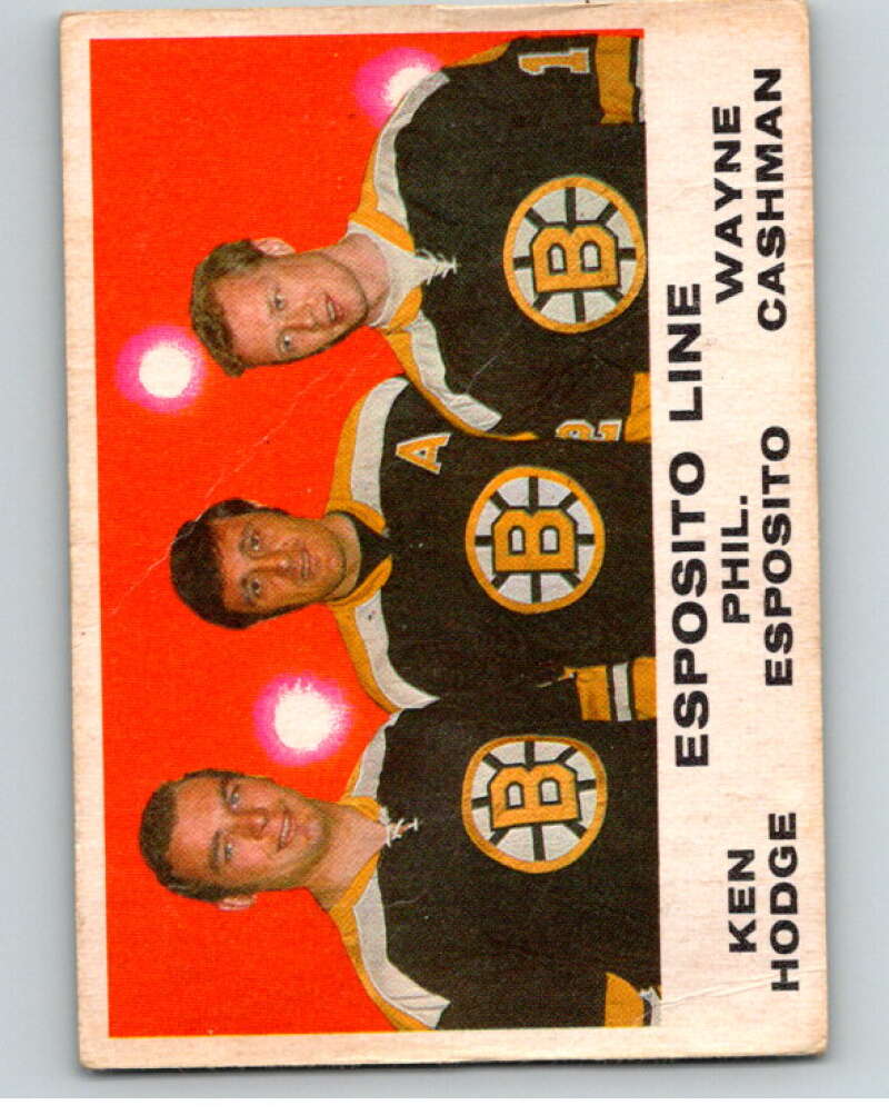 1970-71 O-Pee-Chee #233 Esposito Line Hodge/Esposito/Cashman V68961 Image 1