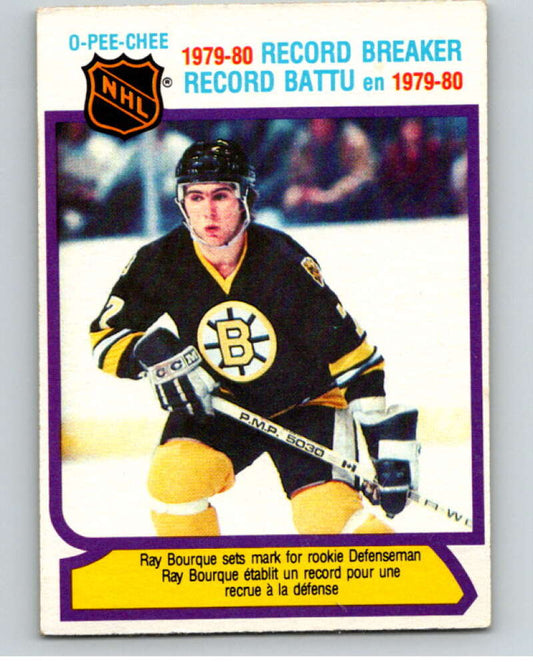 1980-81 O-Pee-Chee #2 Ray Bourque RB  Boston Bruins  V68981 Image 1