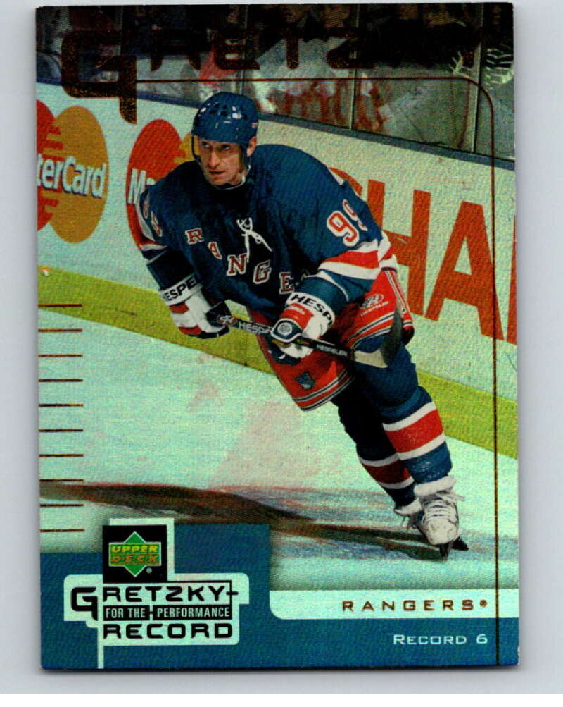 1999-00 Upper Deck McDonald's Gretzky Performance #6 Wayne Gretzky V69009 Image 1