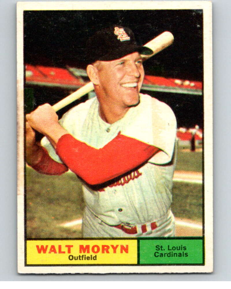 1961 Topps #91 Walt Moryn St. Louis Cardinals V69030 Image 1