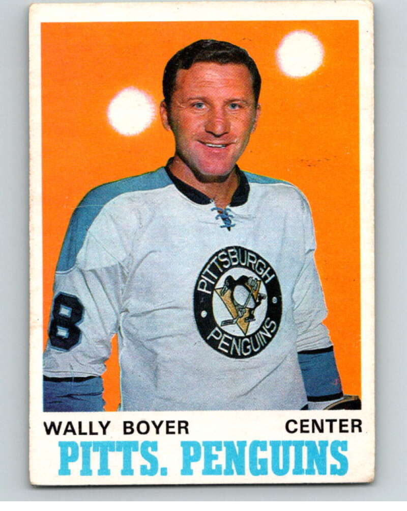1970-71 O-Pee-Chee #203 Wally Boyer Pittsburgh Penguins V69039 Image 1
