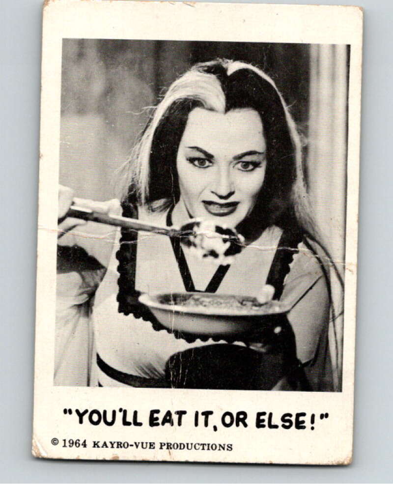 1964 Leaf Munsters #8 You'll eat it or else V69052 Image 1