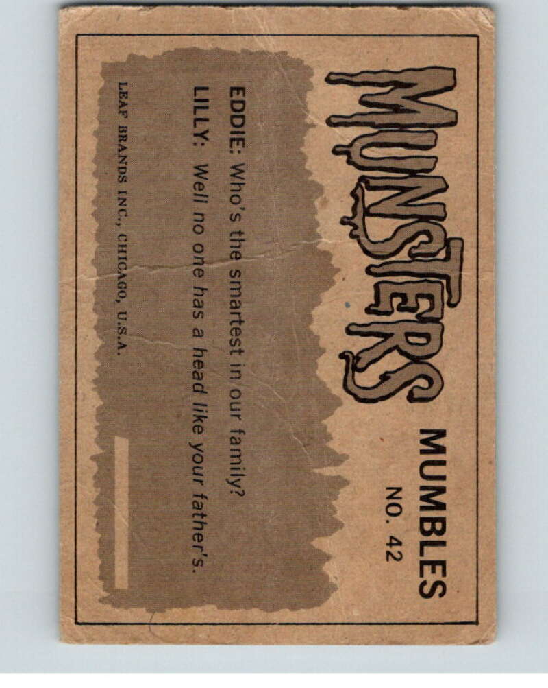 1964 Leaf Munsters #42 Compared to you Grandpa V69060 Image 2
