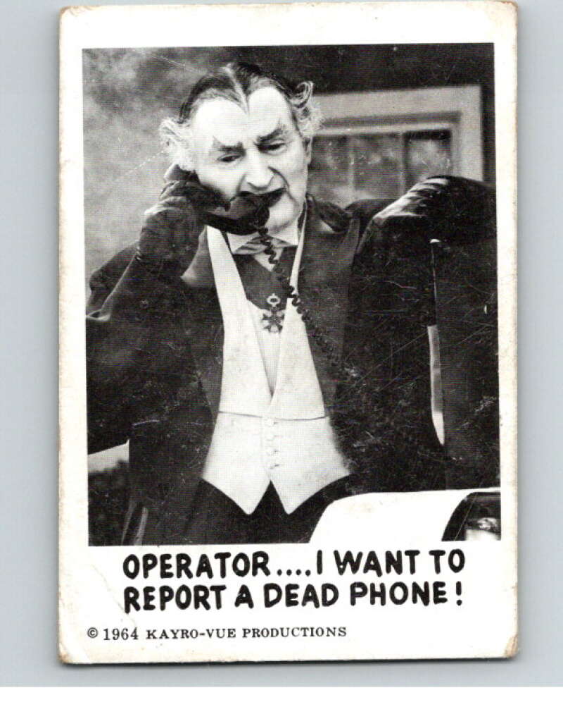 1964 Leaf Munsters #68 Operator I want to report V69069 Image 1