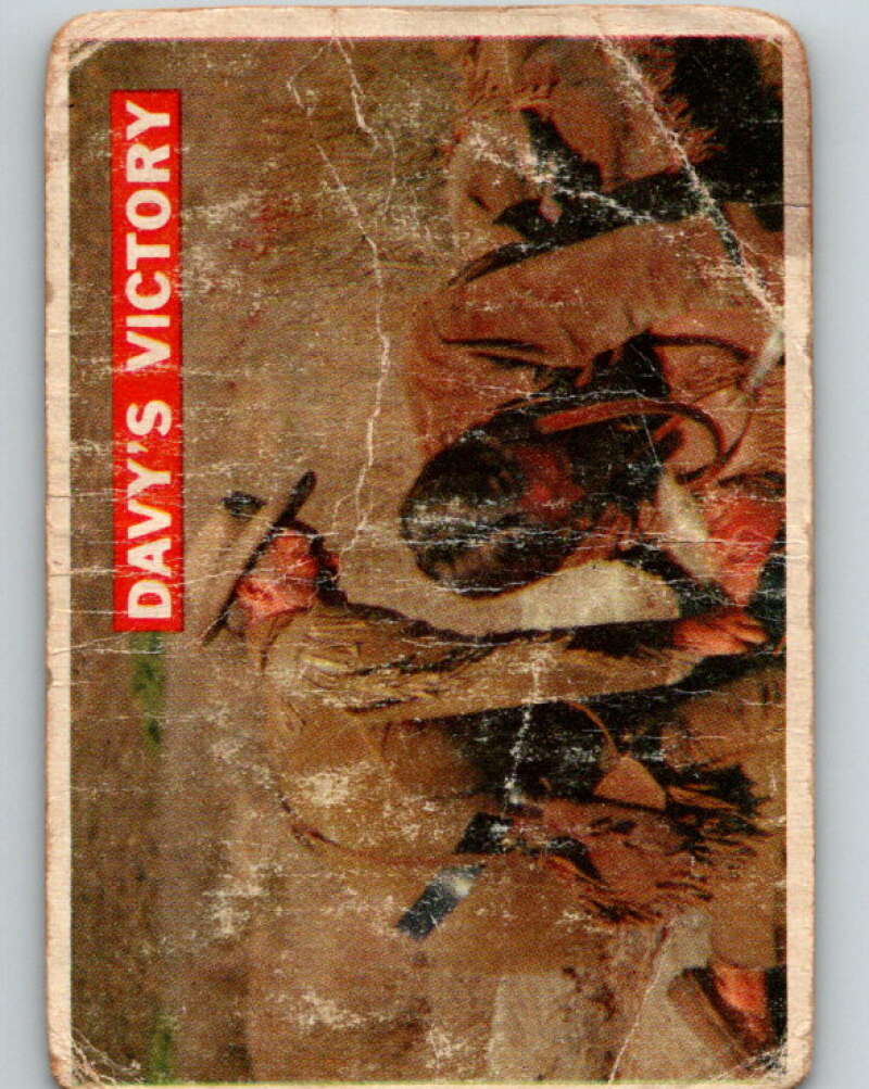 1956 Topps Davy Crockett Orange Back #48 Davy's Victory V69095 Image 1