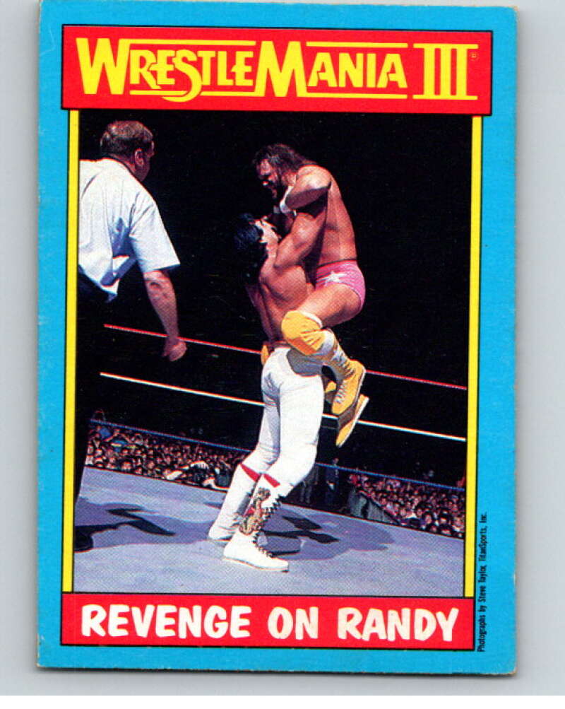 1987 O-Pee-Chee WWF #50 Ricky Steamboat/Randy Savage V69568 Image 1