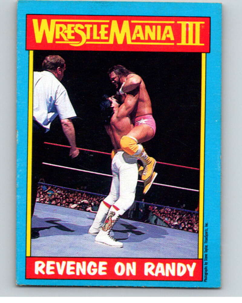 1987 O-Pee-Chee WWF #50 Ricky Steamboat/Randy Savage V69571 Image 1