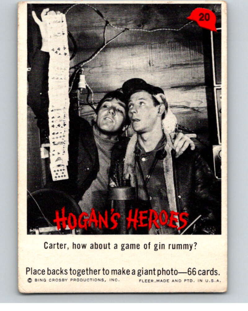 1965 Fleer Hogan's Heroes #20 Carter/how about a.. V69926 Image 1