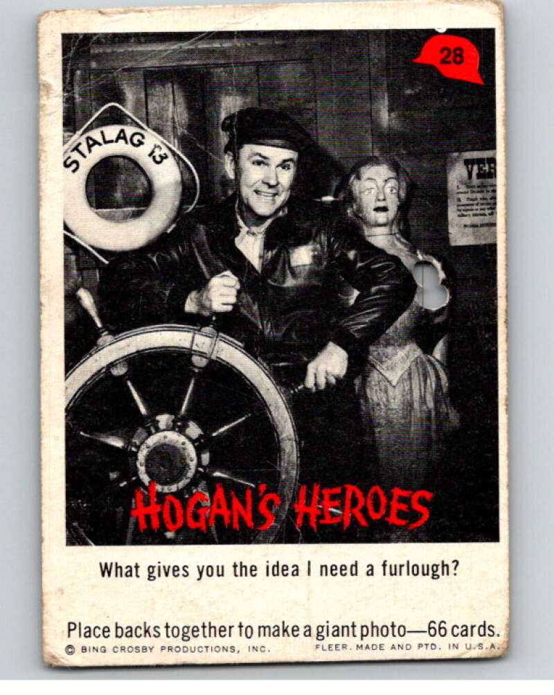 1965 Fleer Hogan's Heroes #28 What gives you the idea.. V69930 Image 1