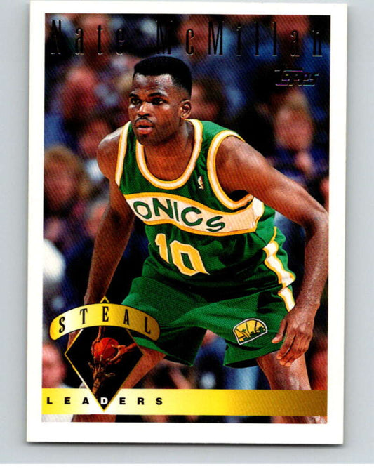 1995-96 Topps NBA #25 Nate McMillan LL  Seattle SuperSonics  V70002 Image 1