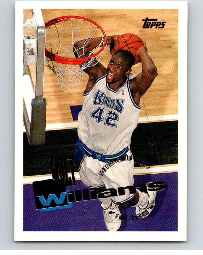 1995-96 Topps NBA #81 Walt Williams Sacramento Kings V70104 Image 1