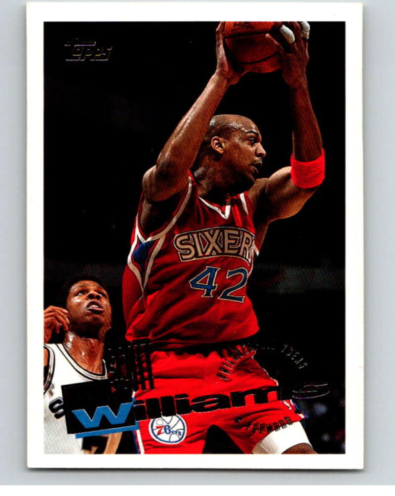 1995-96 Topps NBA #82 Scott Williams Philadelphia 76ers V70107 Image 1