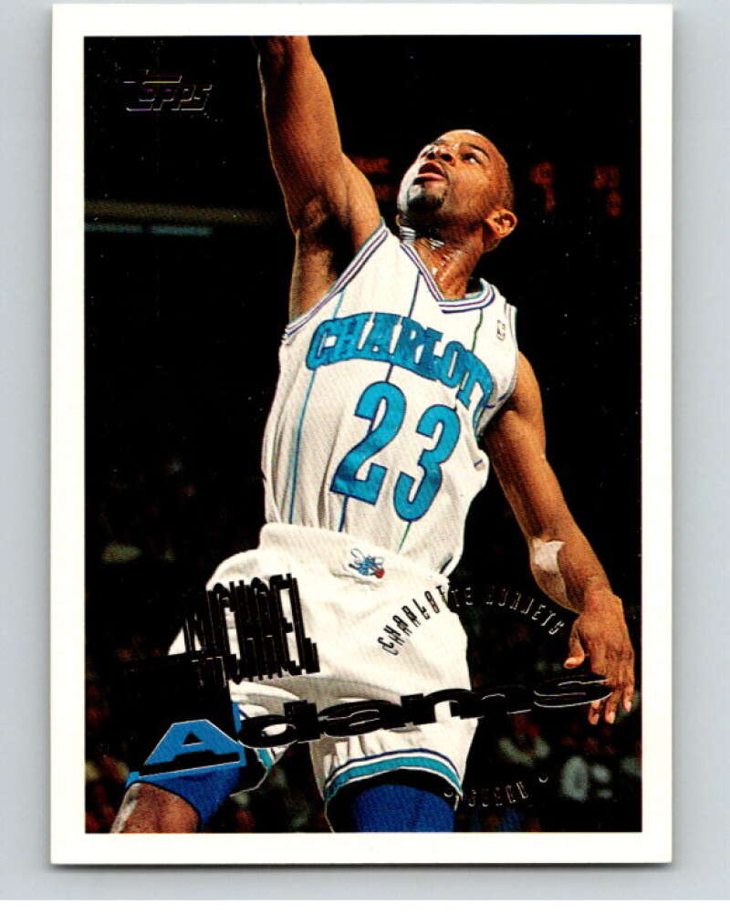 1995-96 Topps NBA #83 Michael Adams Charlotte Hornets V70110 Image 1