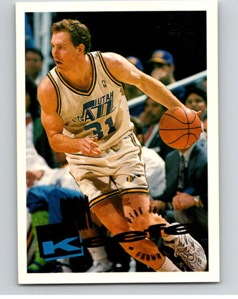 1995-96 Topps NBA #87 Adam Keefe Utah Jazz V70116 Image 1