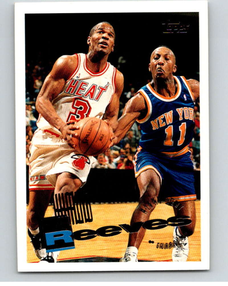 1995-96 Topps NBA #109 Khalid Reeves Miami Heat V70149 Image 1