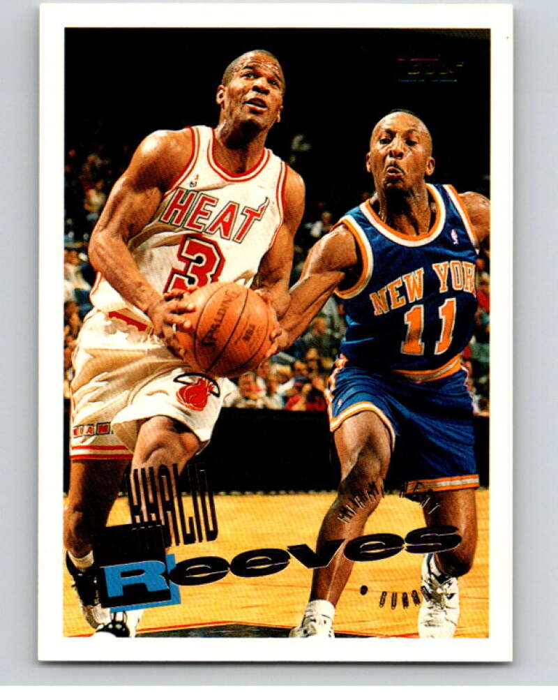 1995-96 Topps NBA #109 Khalid Reeves Miami Heat V70150 Image 1