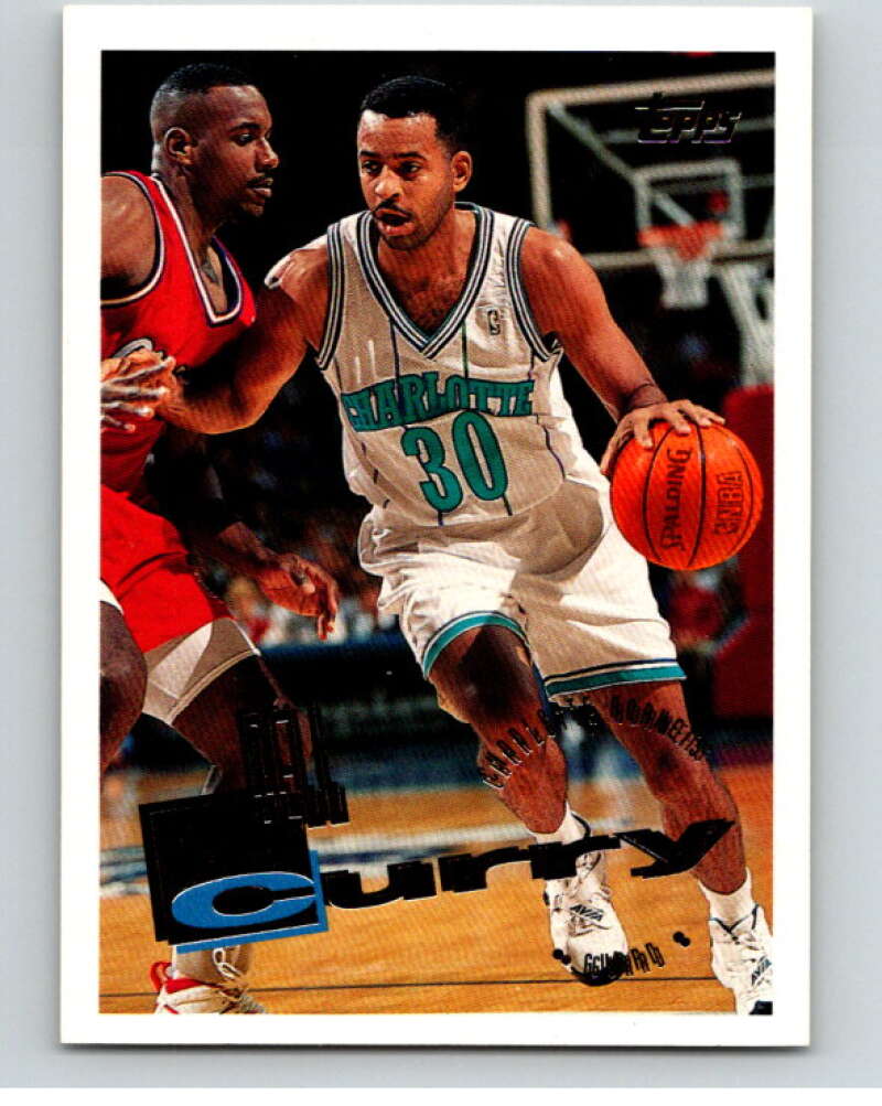 1995-96 Topps NBA #112 Dell Curry Charlotte Hornets V70162 Image 1