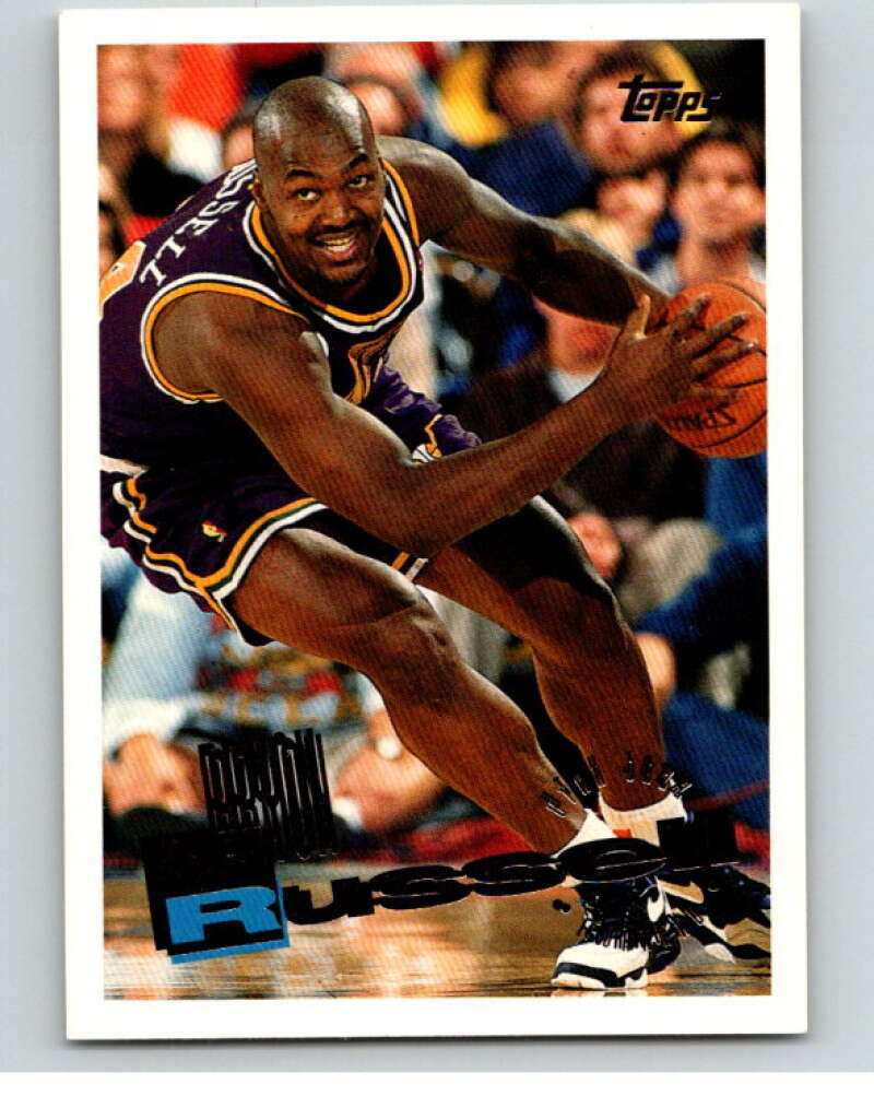 1995-96 Topps NBA #114 Bryon Russell Utah Jazz V70166 Image 1
