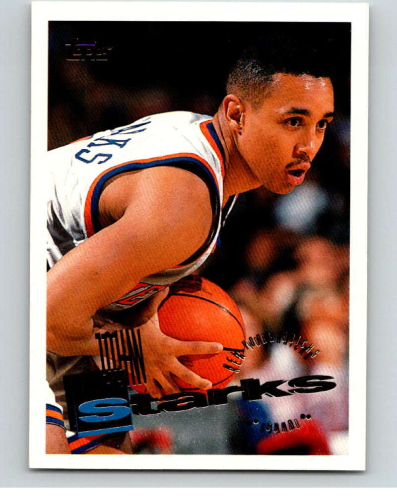 1995-96 Topps NBA #115 John Starks New York Knicks V70171 Image 1