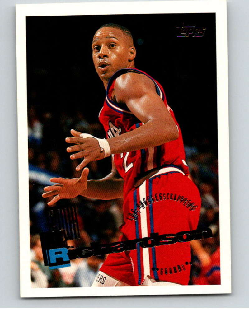 1995-96 Topps NBA #126 Pooh Richardson Los Angeles Clippers V70196 Image 1