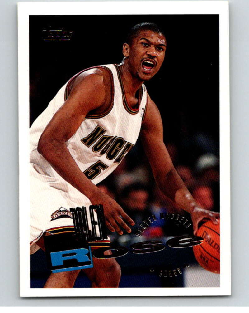 1995-96 Topps NBA #136 Jalen Rose Denver Nuggets V70212 Image 1