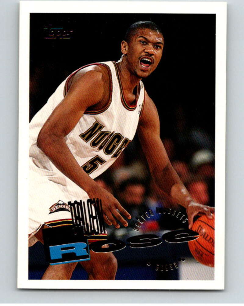 1995-96 Topps NBA #136 Jalen Rose Denver Nuggets V70213 Image 1