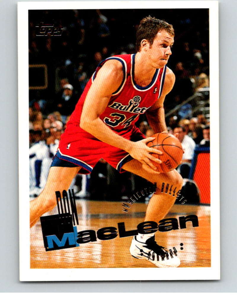 1995-96 Topps NBA #138 Don MacLean Washington Bullets V70217 Image 1