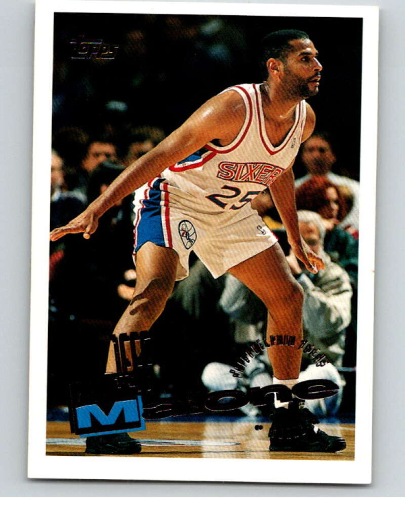 1995-96 Topps NBA #144 Jeff Malone Philadelphia 76ers V70228 Image 1
