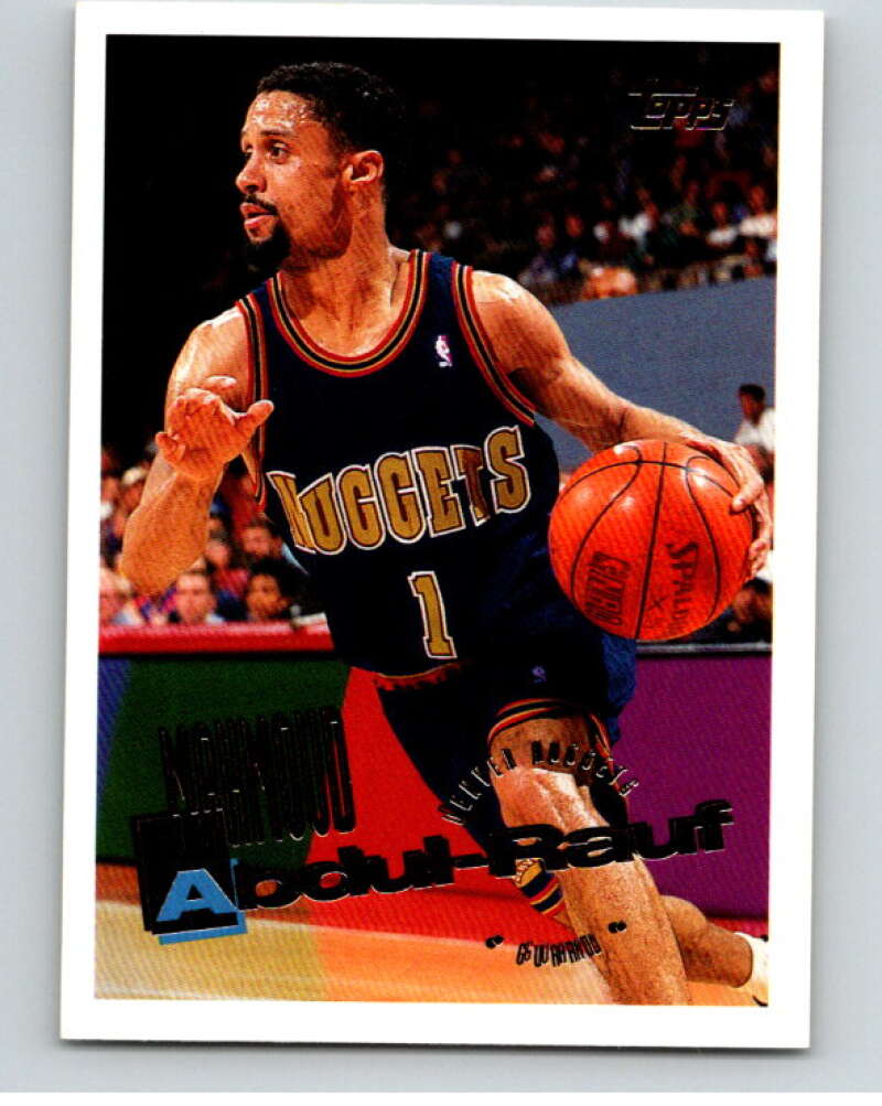1995-96 Topps NBA #156 Mahmoud Abdul-Rauf Denver Nuggets V70252 Image 1