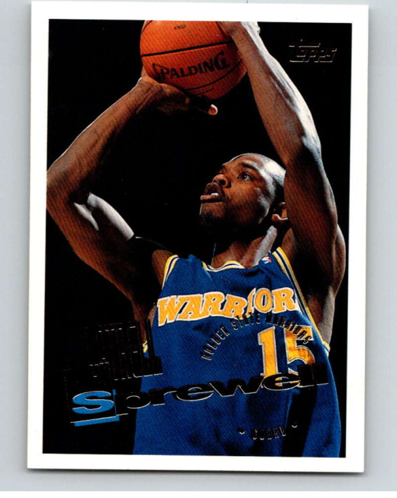 1995-96 Topps NBA #157 Latrell Sprewell Golden State Warriors V70255 Image 1