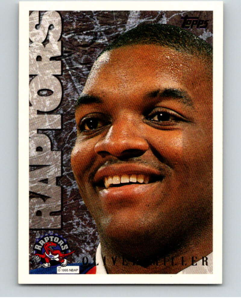 1995-96 Topps NBA #168 Oliver Miller Toronto Raptors V70268 Image 1