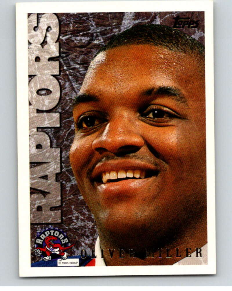 1995-96 Topps NBA #168 Oliver Miller Toronto Raptors V70269 Image 1
