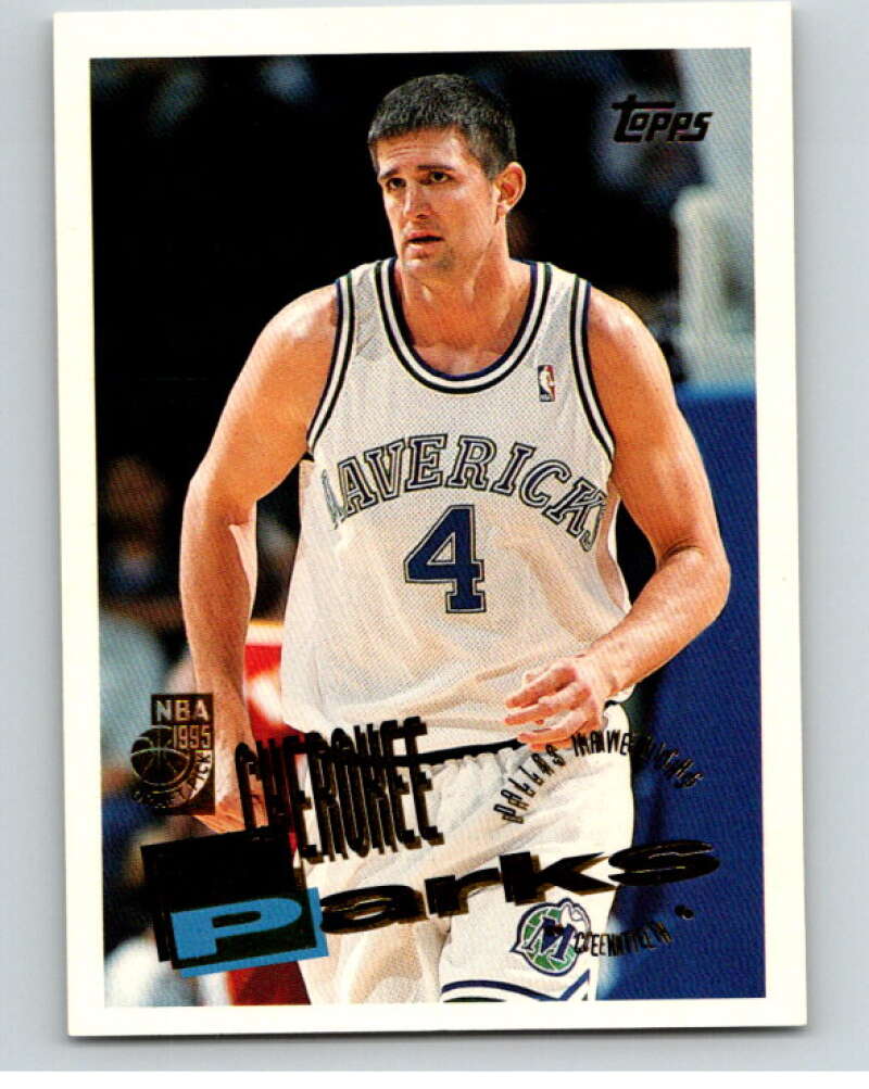 1995-96 Topps NBA #182 Cherokee Parks RC Rookie Dallas Mavericks V70291 Image 1