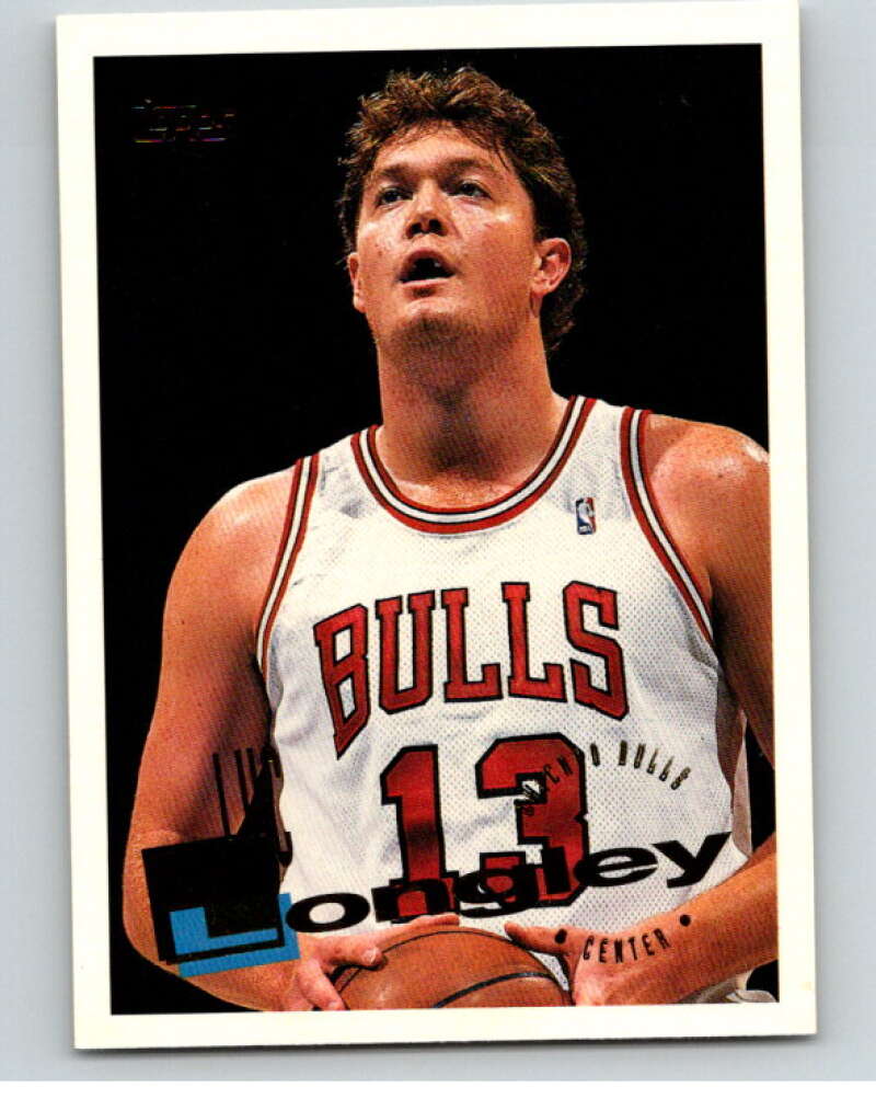 1995-96 Topps NBA #186 Luc Longley Chicago Bulls V70299 Image 1
