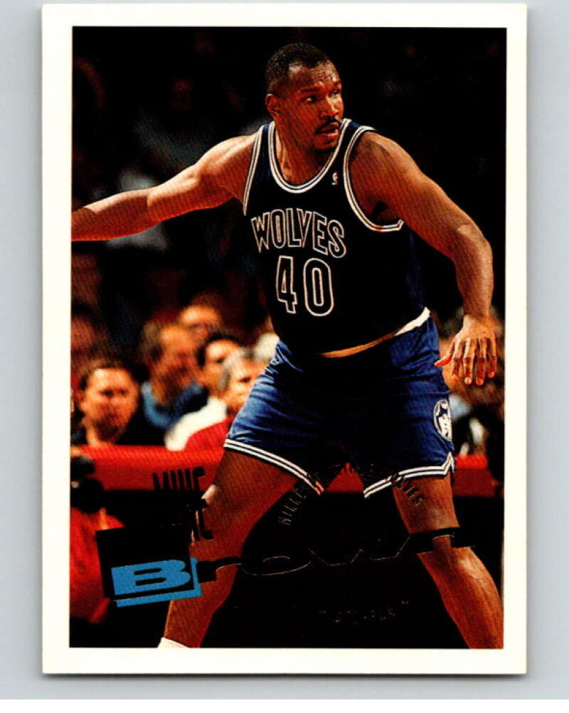 1995-96 Topps NBA #196 Mike Brown Minnesota Timberwolves V70326 Image 1