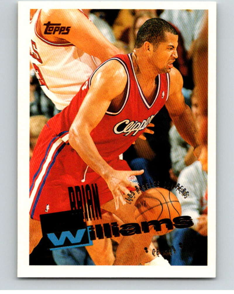 1995-96 Topps NBA #204 Brian Williams Los Angeles Clippers V70351 Image 1