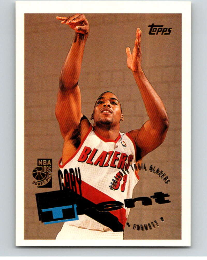 1995-96 Topps NBA #206 Gary Trent RC Rookie Portland Trail Blazers V70354 Image 1