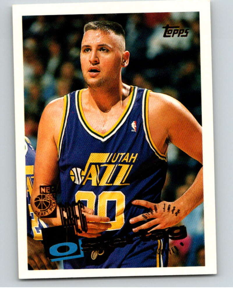 1995-96 Topps NBA #207 Greg Ostertag RC Rookie Utah Jazz V70356 Image 1