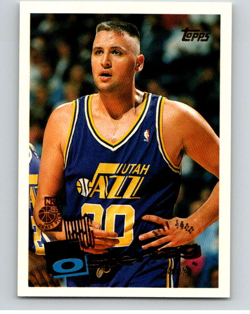 1995-96 Topps NBA #207 Greg Ostertag RC Rookie Utah Jazz V70357 Image 1