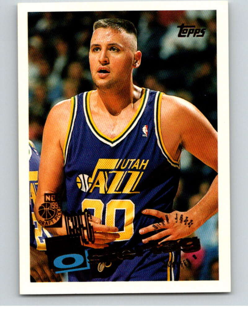 1995-96 Topps NBA #207 Greg Ostertag RC Rookie Utah Jazz V70359 Image 1