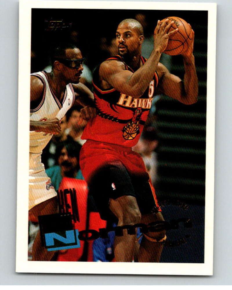 1995-96 Topps NBA #208 Ken Norman Atlanta Hawks V70360 Image 1