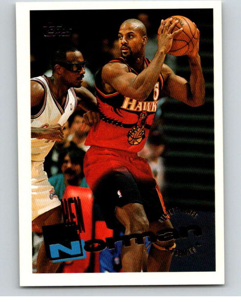 1995-96 Topps NBA #208 Ken Norman Atlanta Hawks V70361 Image 1