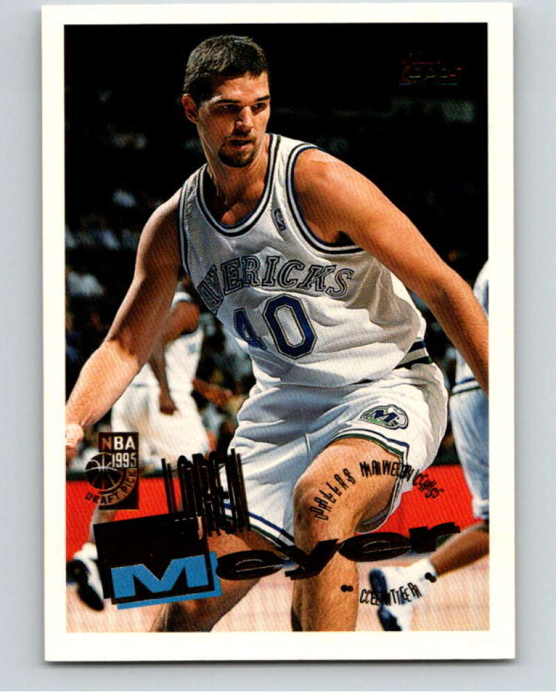 1995-96 Topps NBA #213 Loren Meyer RC Rookie Dallas Mavericks V70370 Image 1