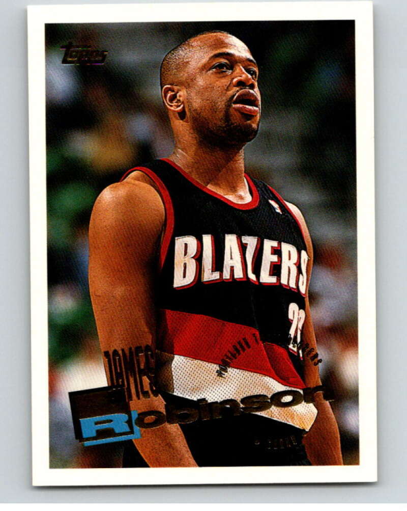 1995-96 Topps NBA #221 James Robinson Portland Trail Blazers V70396 Image 1